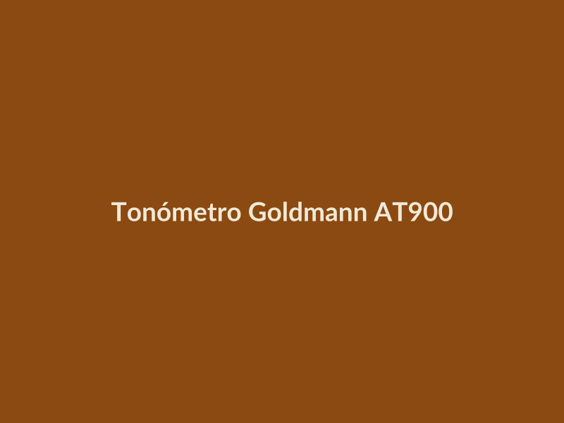 Tonómetro Goldmann AT900