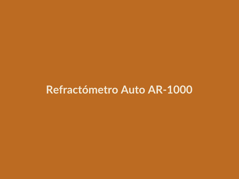 Refractómetro Auto AR-1000