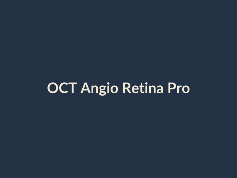 OCT Angio Retina Pro