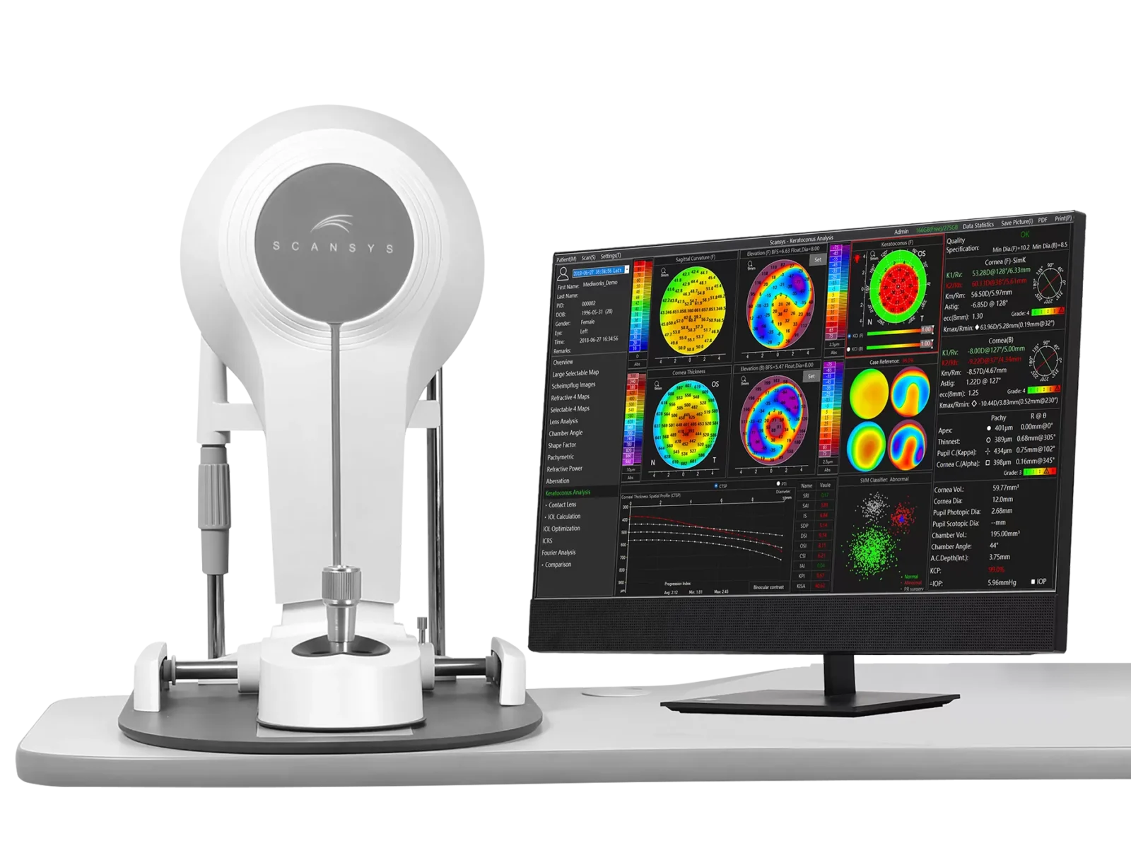 ANALIZADOR DE SEGMENTO ANTERIOR SCANSYS TA517 3D